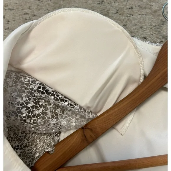 Frank Usher size 12 sequin lace effect blazer NWOT shoulder pads! Fits smaller!! - Picture 9 of 16